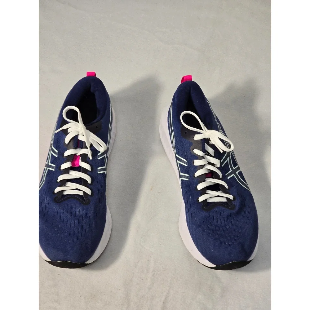 Asics Gel-Excite 11 Womens Size 9 Navy Blue Pink Running Shoes Sneakers lo
